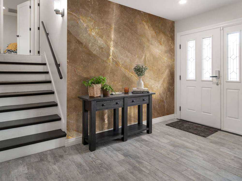 Natural brown marble