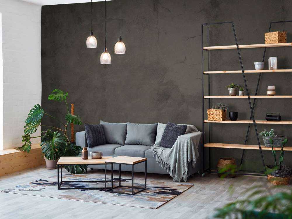 Black-green concrete