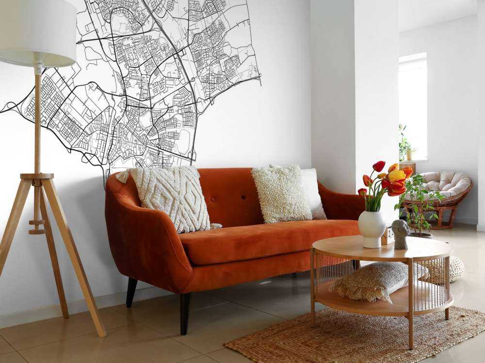 Map of Den Bosch, white