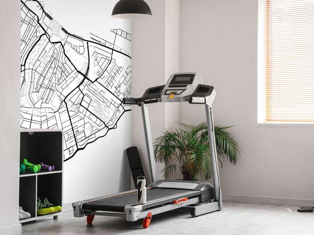 Amsterdam city centre map, white