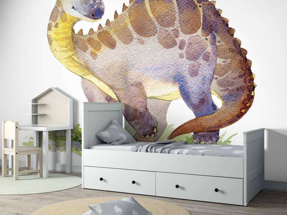 Dinosaur from watercolour