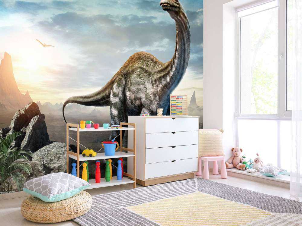 Apatosaurus in the mountains