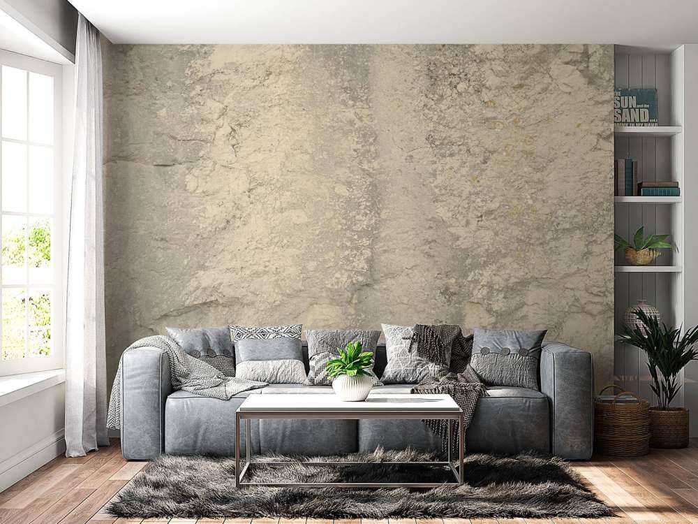 Beige rock wall
