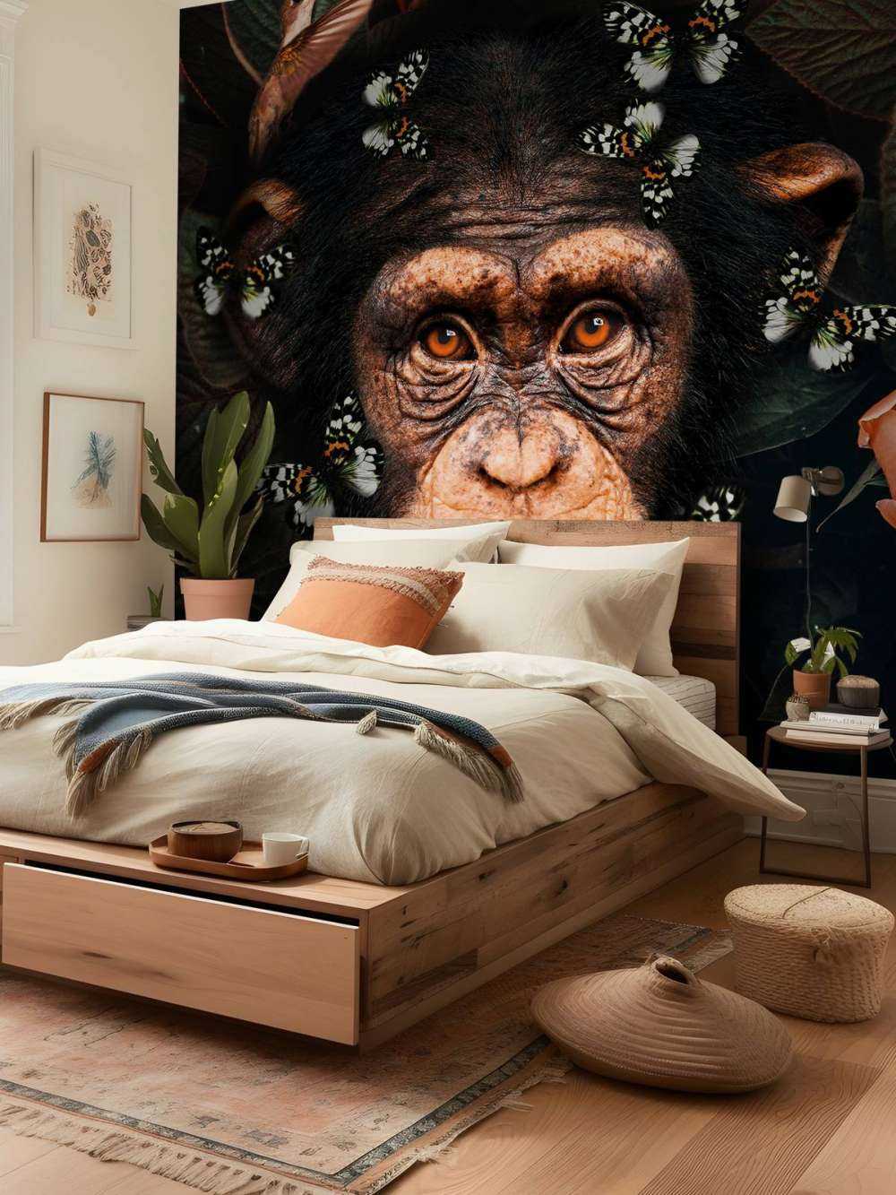 Tropical Chimpanzee Portrait