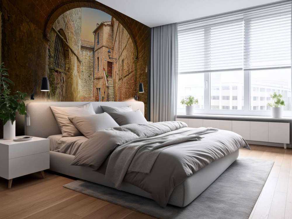 Narrow arched street