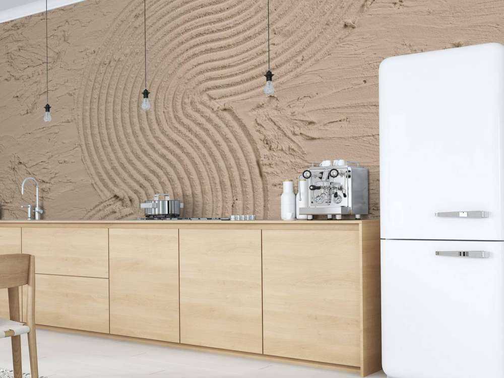 Organic lines and structures hem in taupe