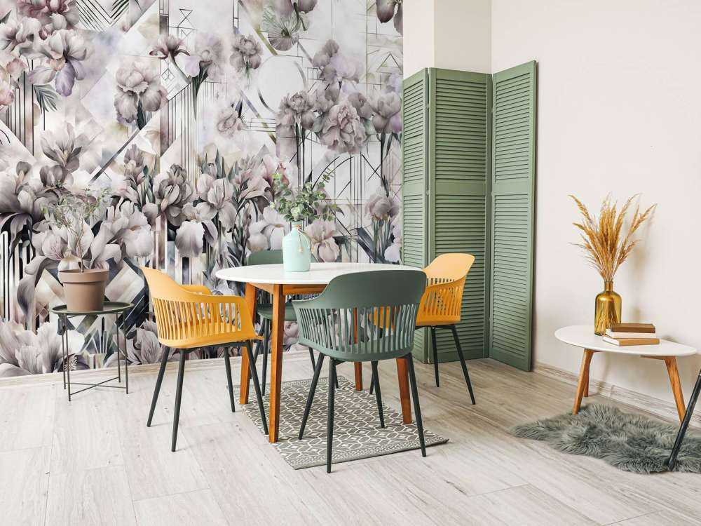 Huge Watercolor Irises Yellow