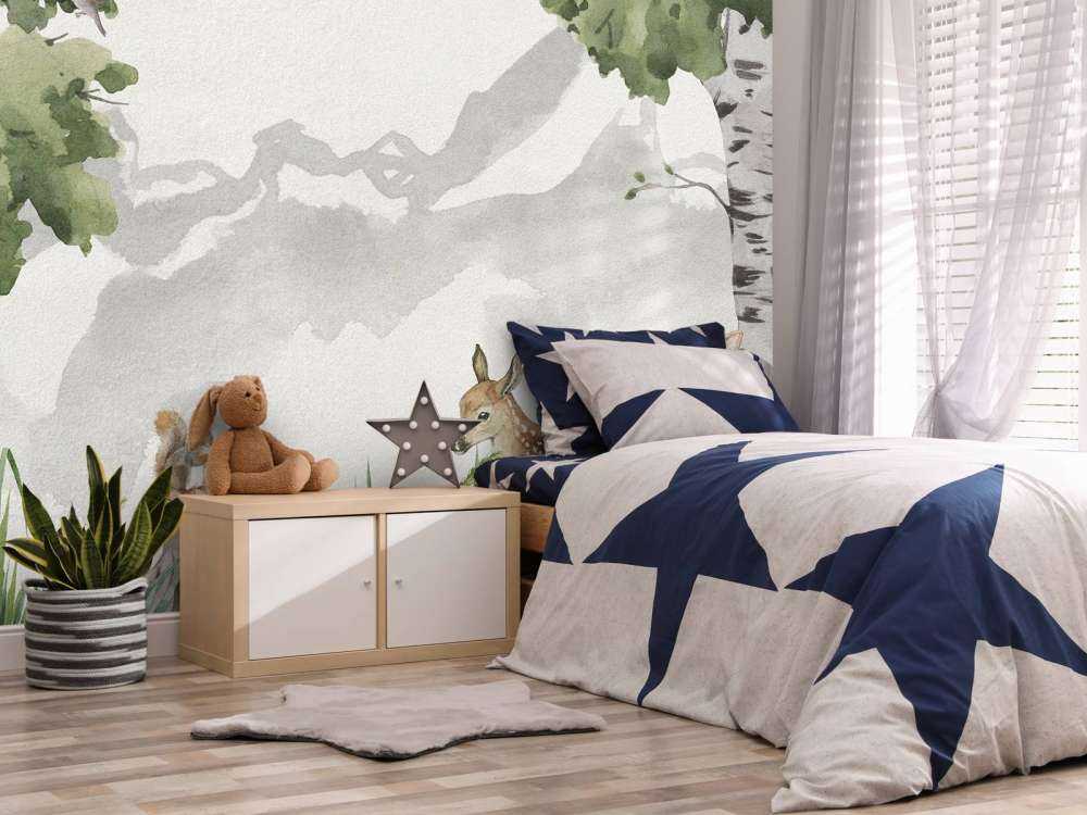 Two deer in the forest