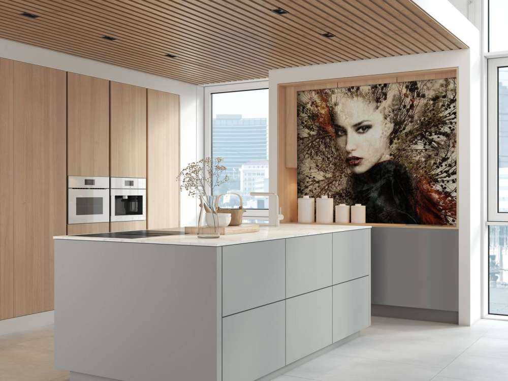 Woman and graceful branches