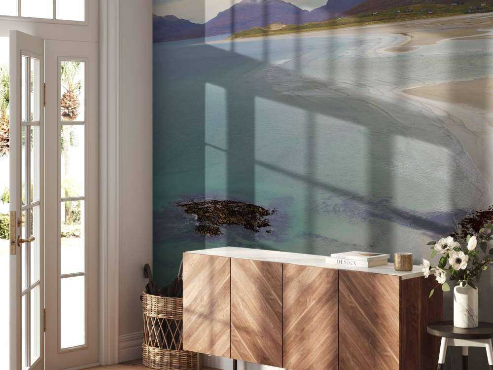 Sea and mountains along the coastline