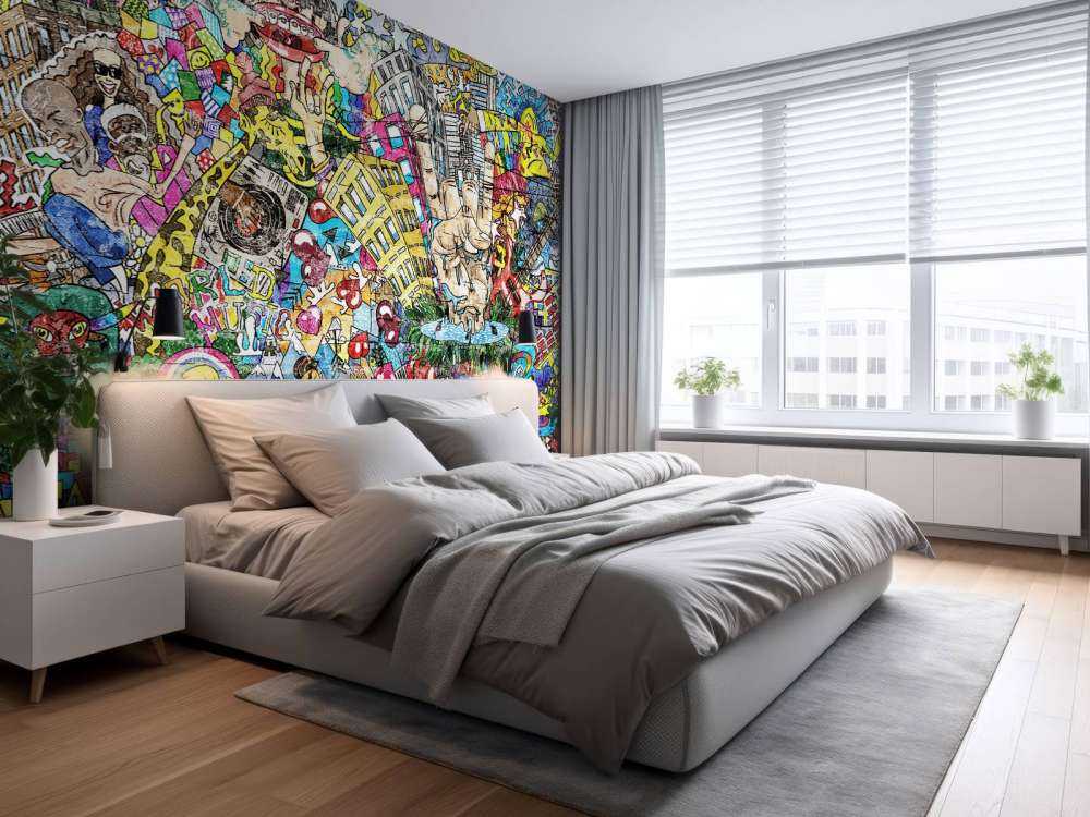 Graffiti hustle and bustle