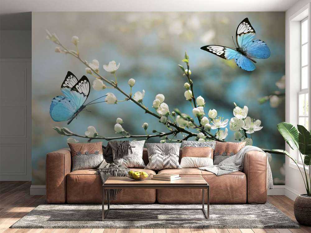 Blue butterflies