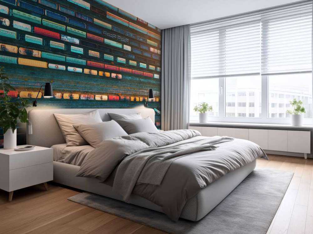 Drone view freight wagons