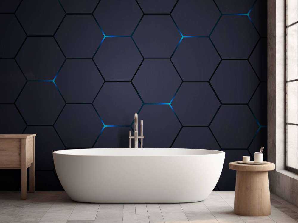 Dark grey hexagons