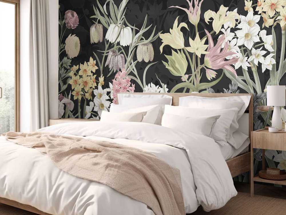 Spring Flowers - Midnight Bloom