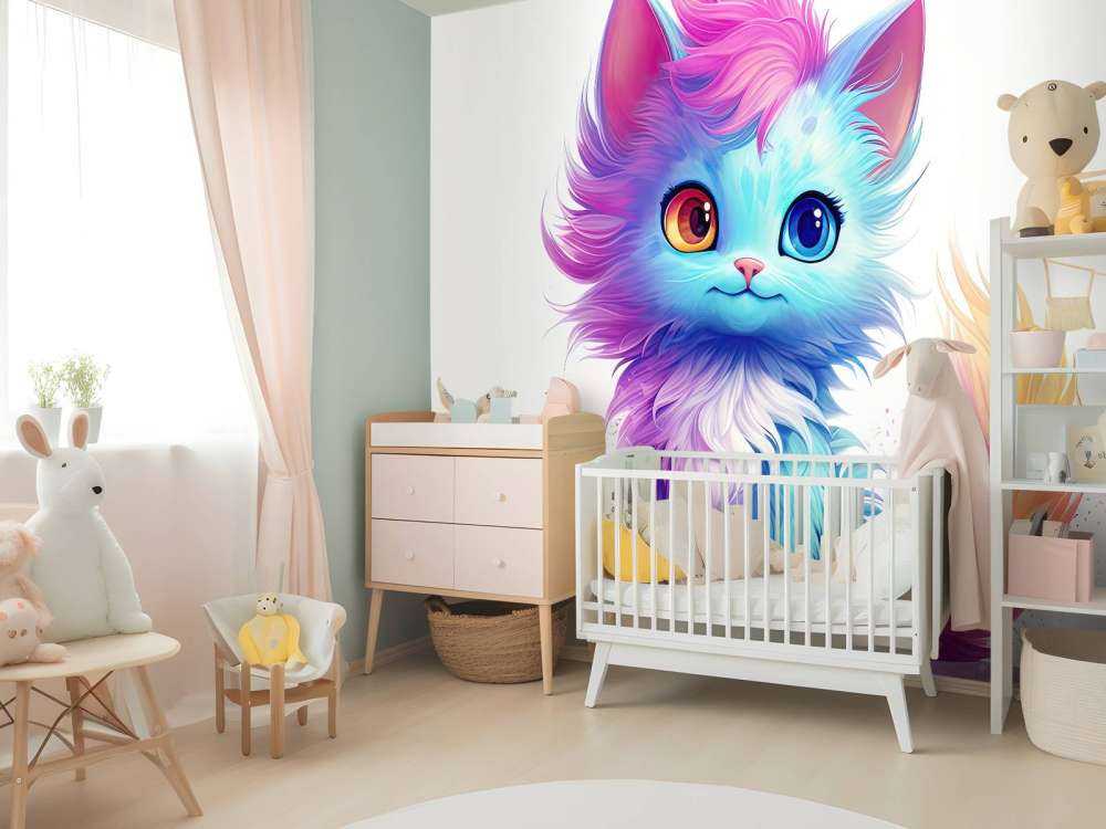 Rainbow baby cat