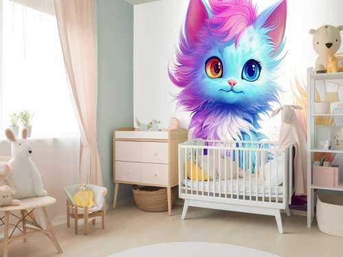 Rainbow baby cat