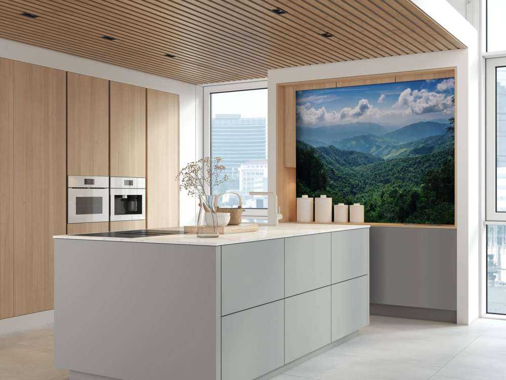 Green tropical forest