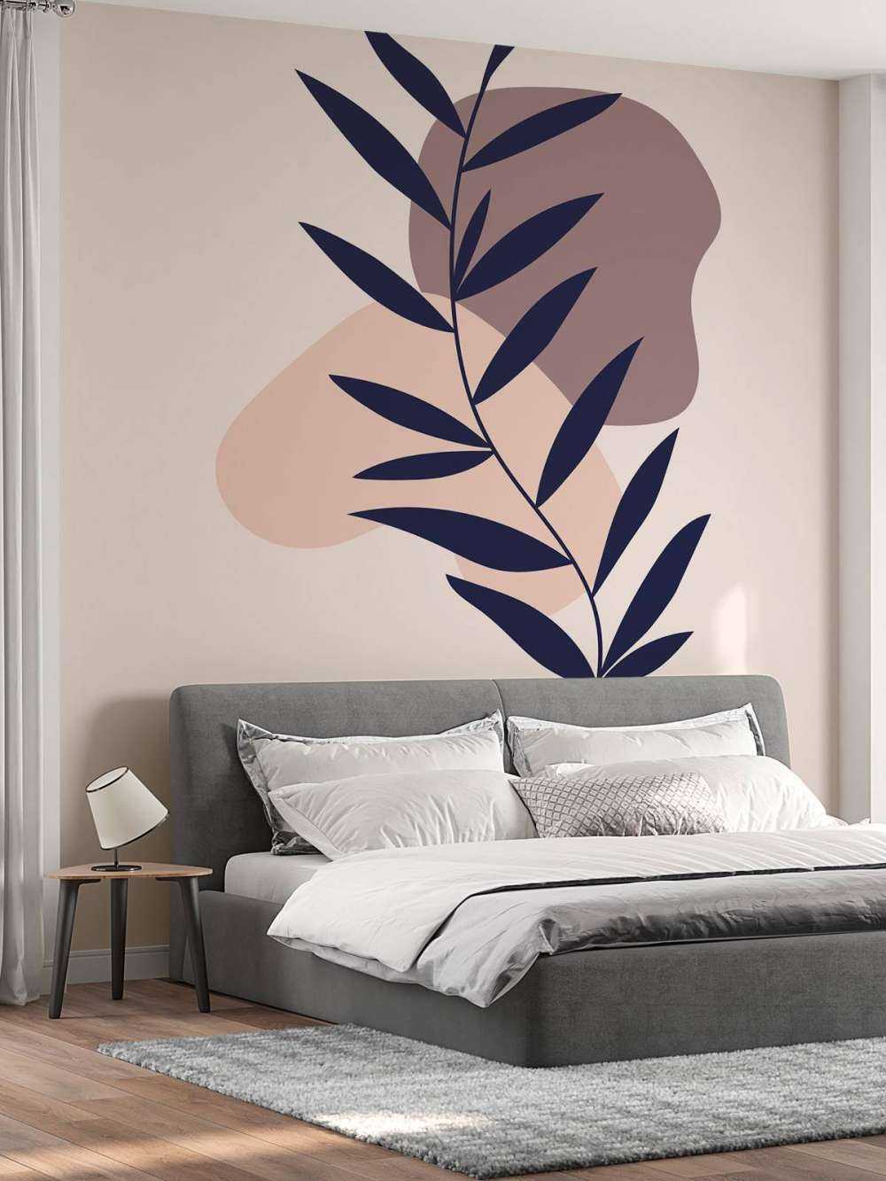 Blauwe plant en vormen