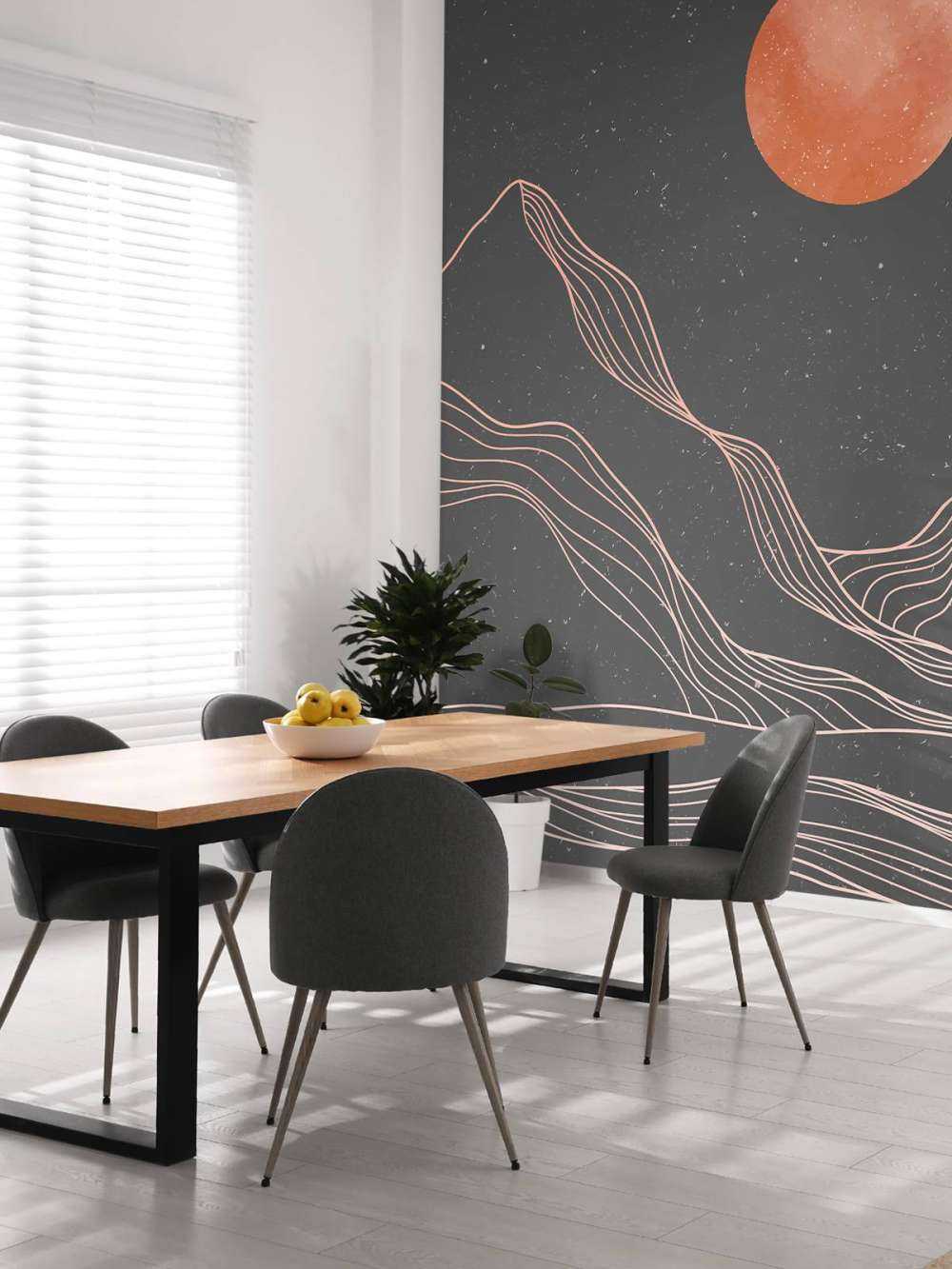 Abstracte bergen landschap