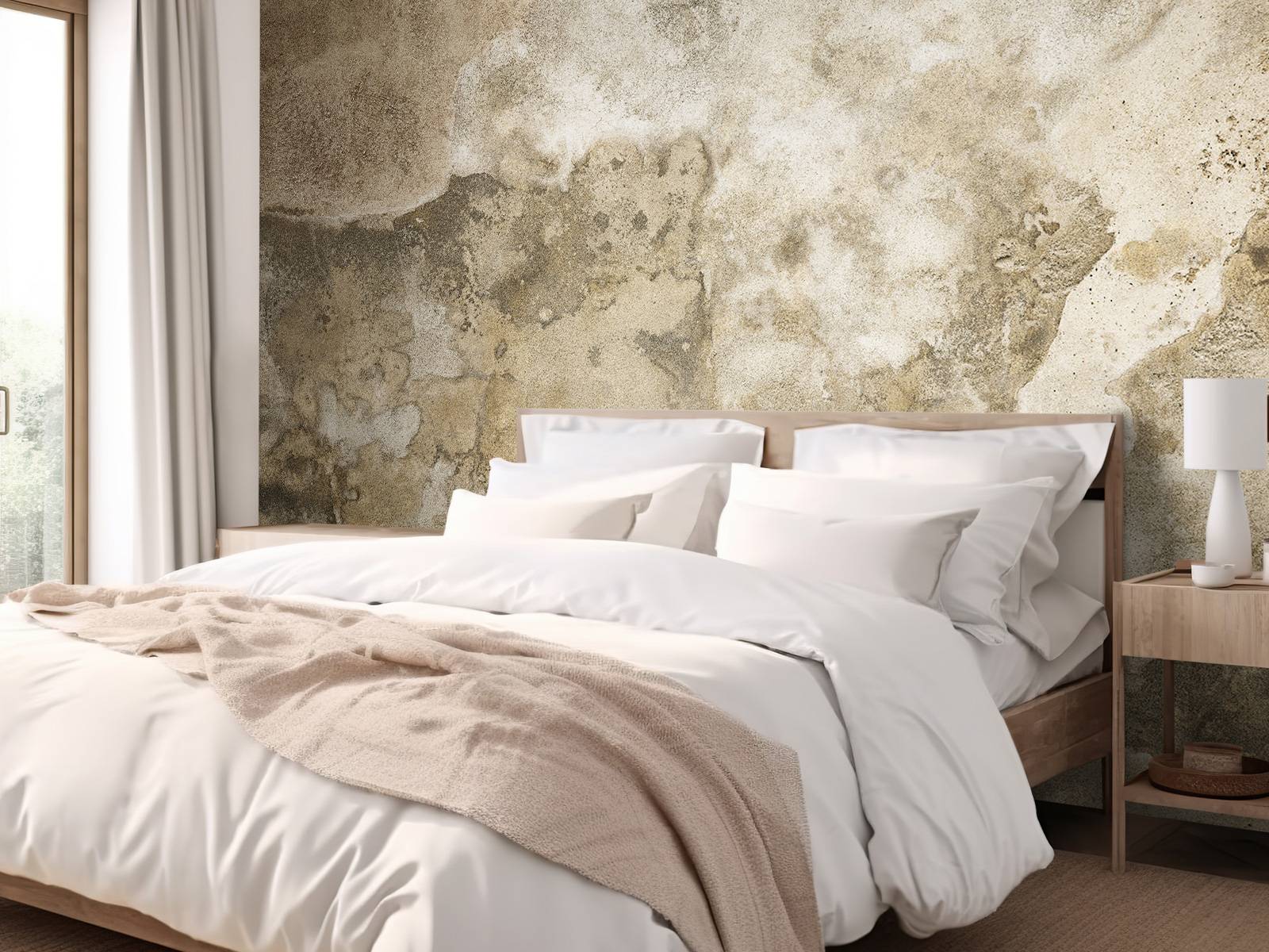 Layered concrete wall