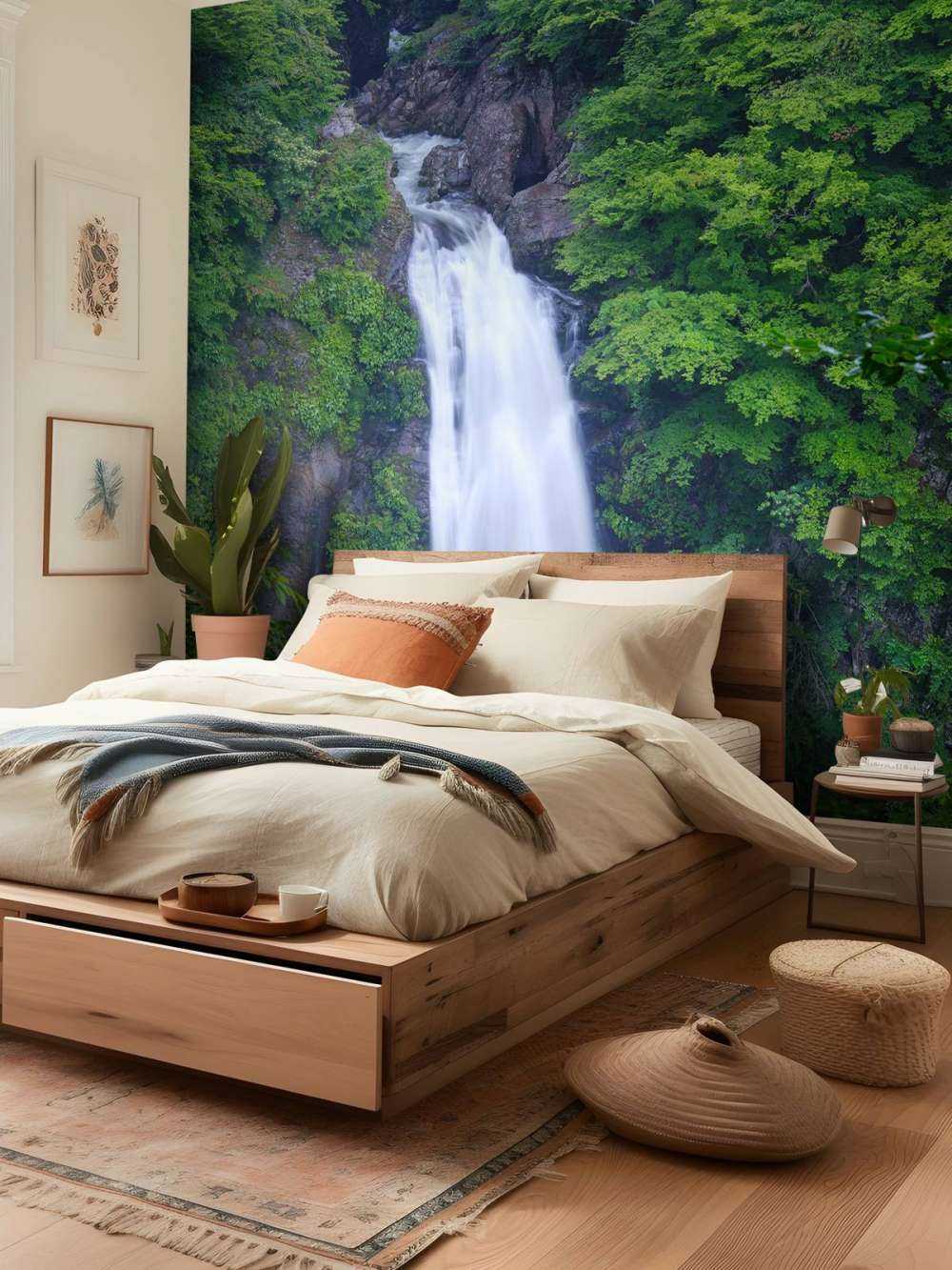 Dichtbegroeide waterval