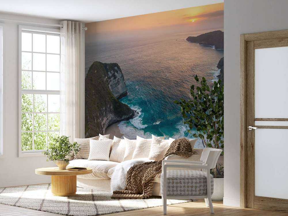 Zonsondergang op Kelingking strand