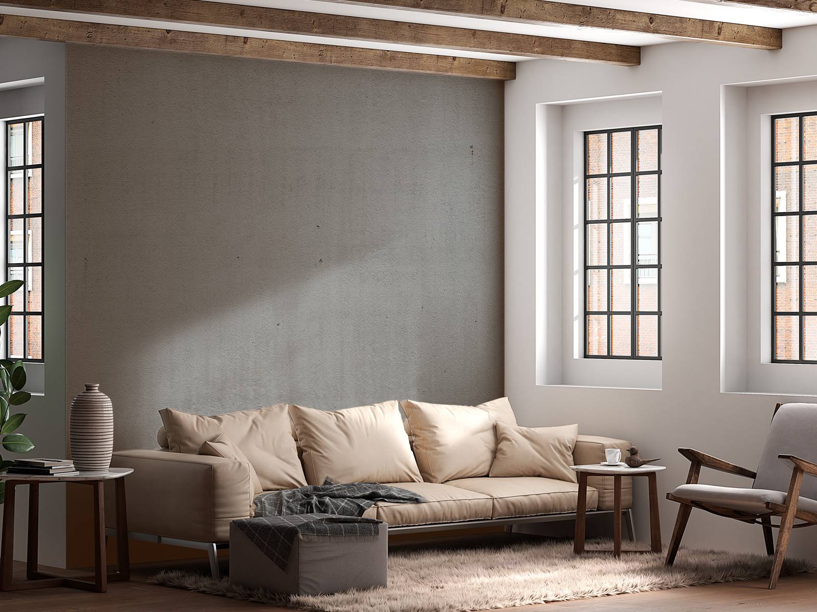 Grey concrete 