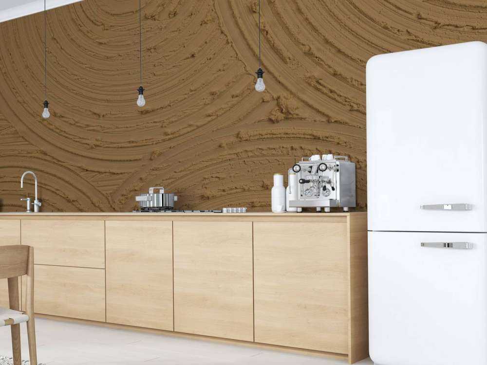 Zen cirkels grove structuur in het bruin