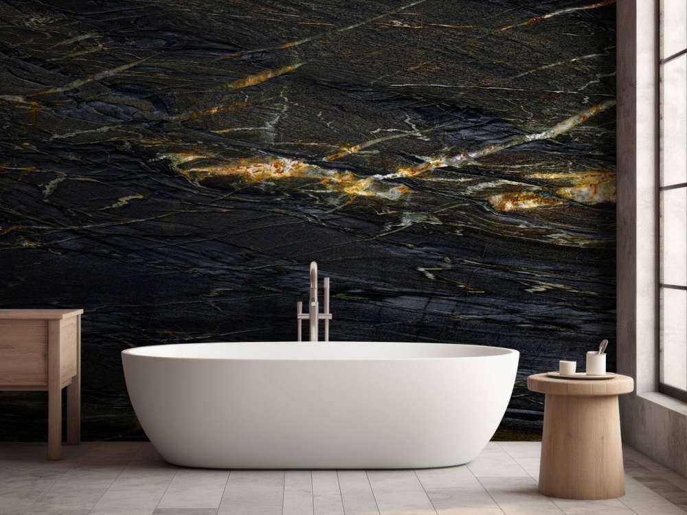 Dark blue marble