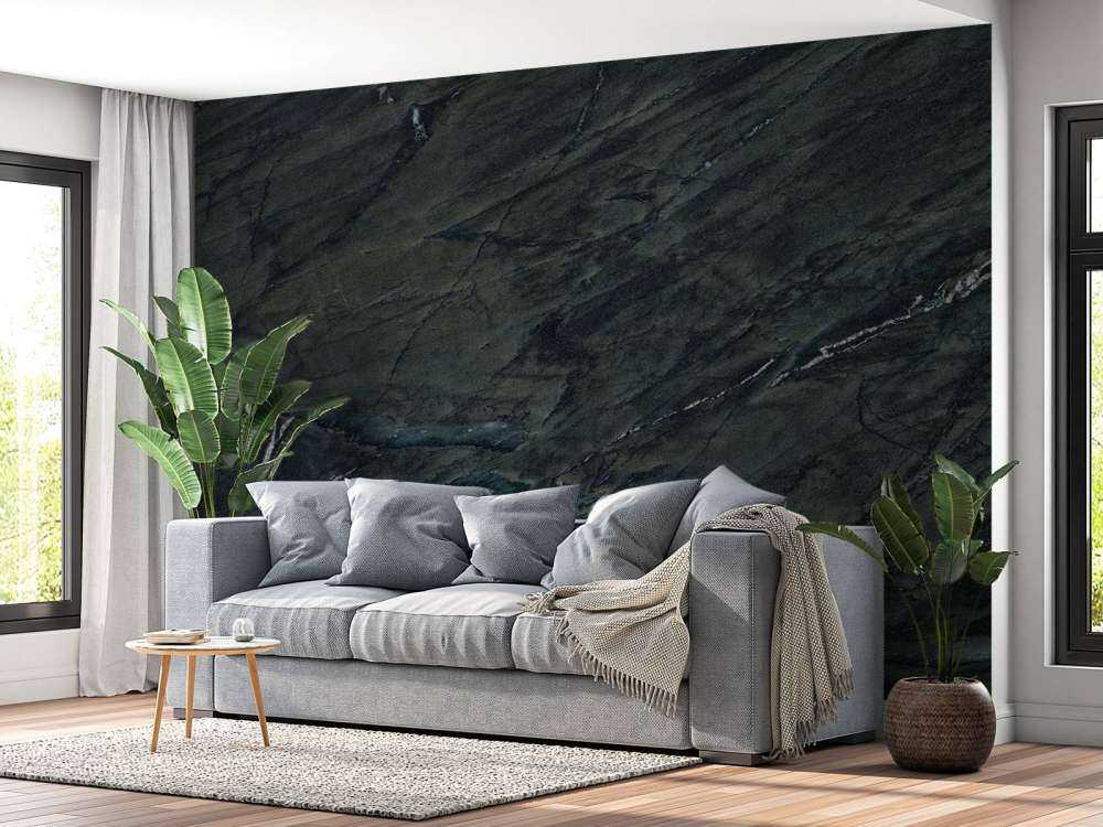 Dark green marble