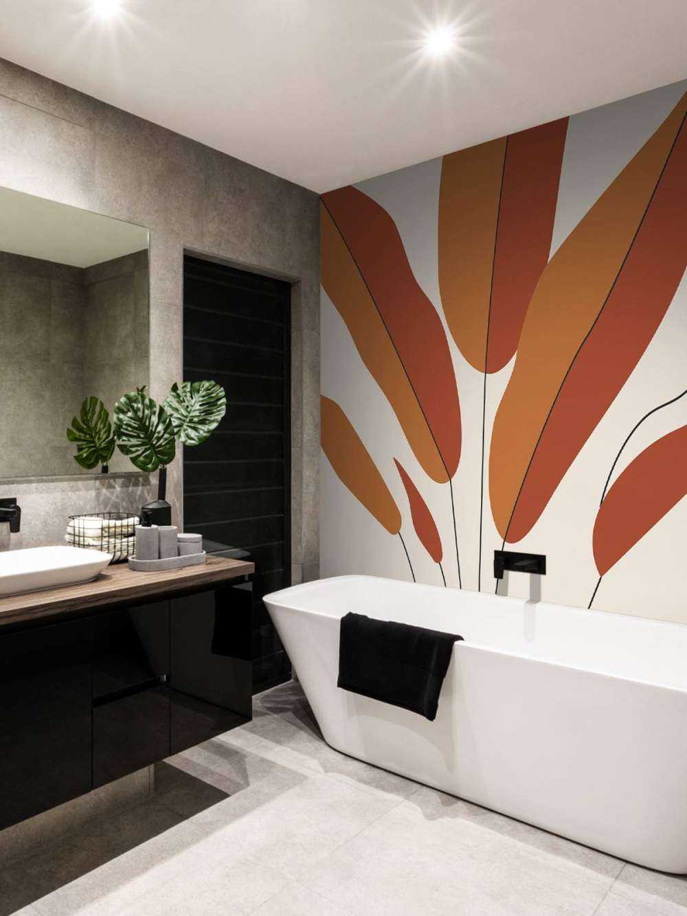 Minimalist red plant