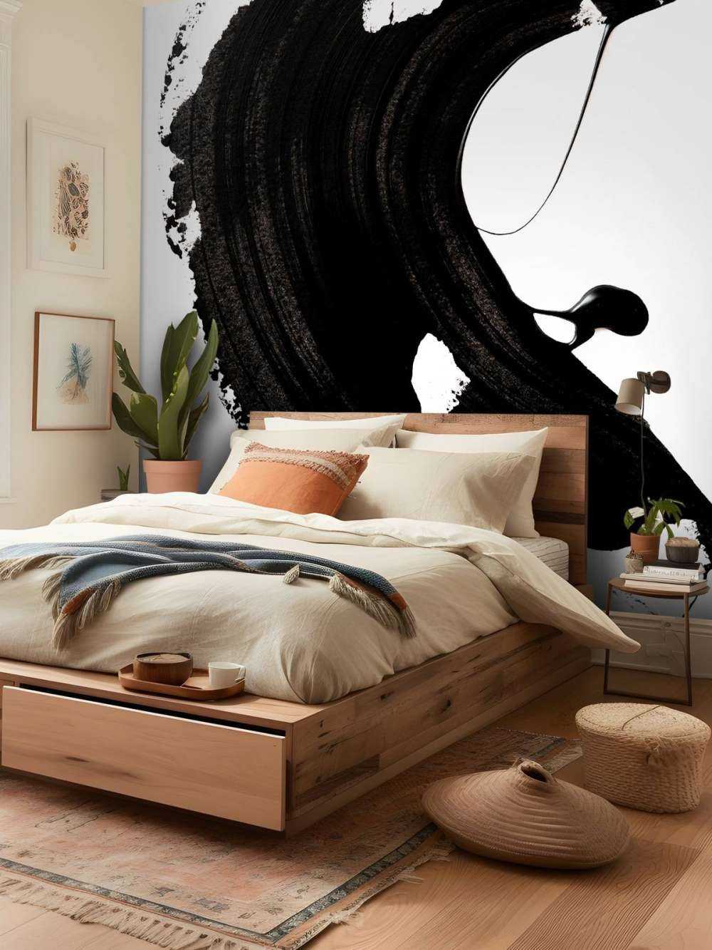 Black abstract Stroke