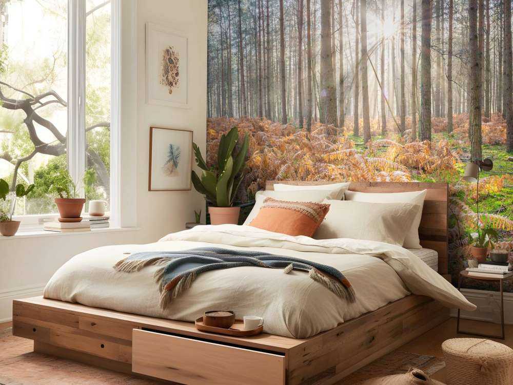 Forest during sunrise