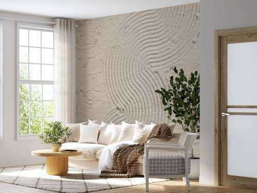 Organic lines and structures hem in linen