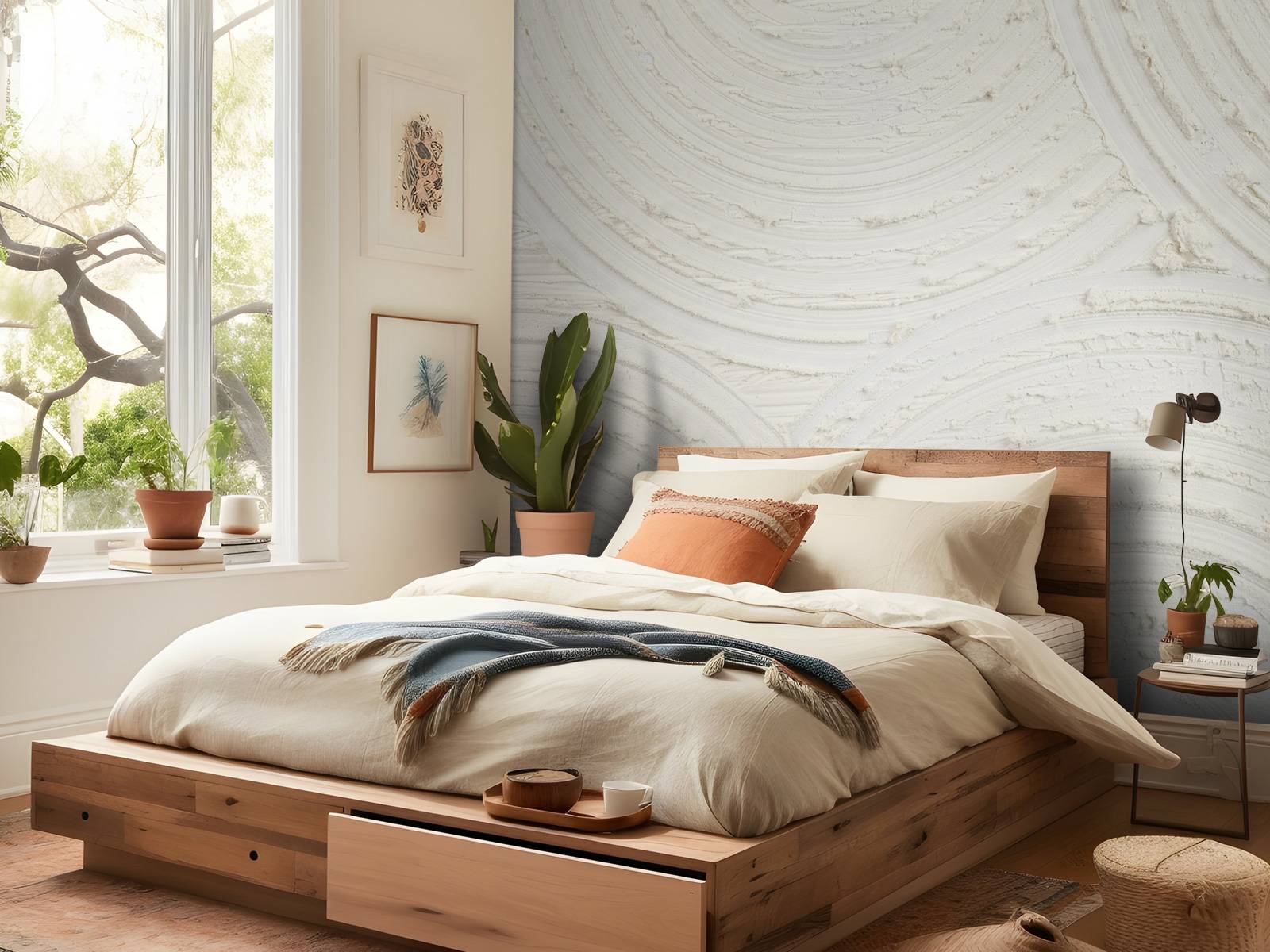 Zen circles coarse structure in off white