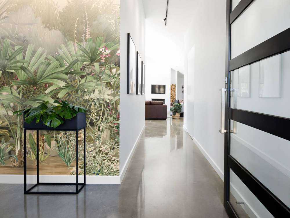 Morning in the Tropical Garden Green