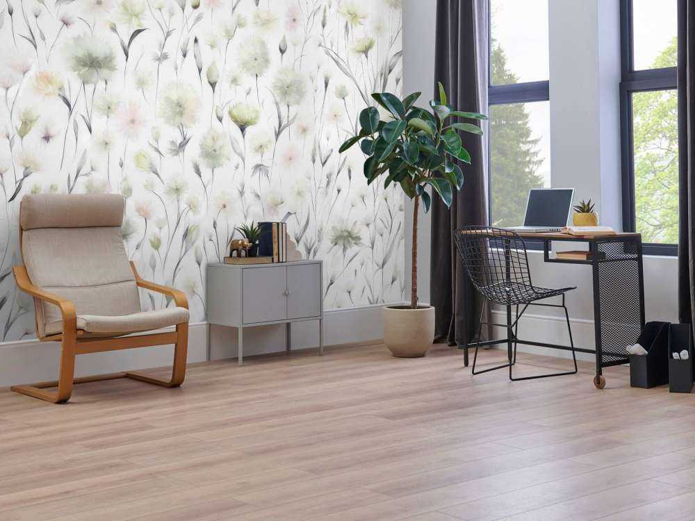 Cornflowers and field grasses green