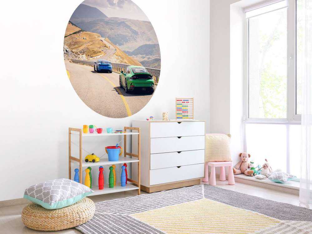 Winding route through the mountains