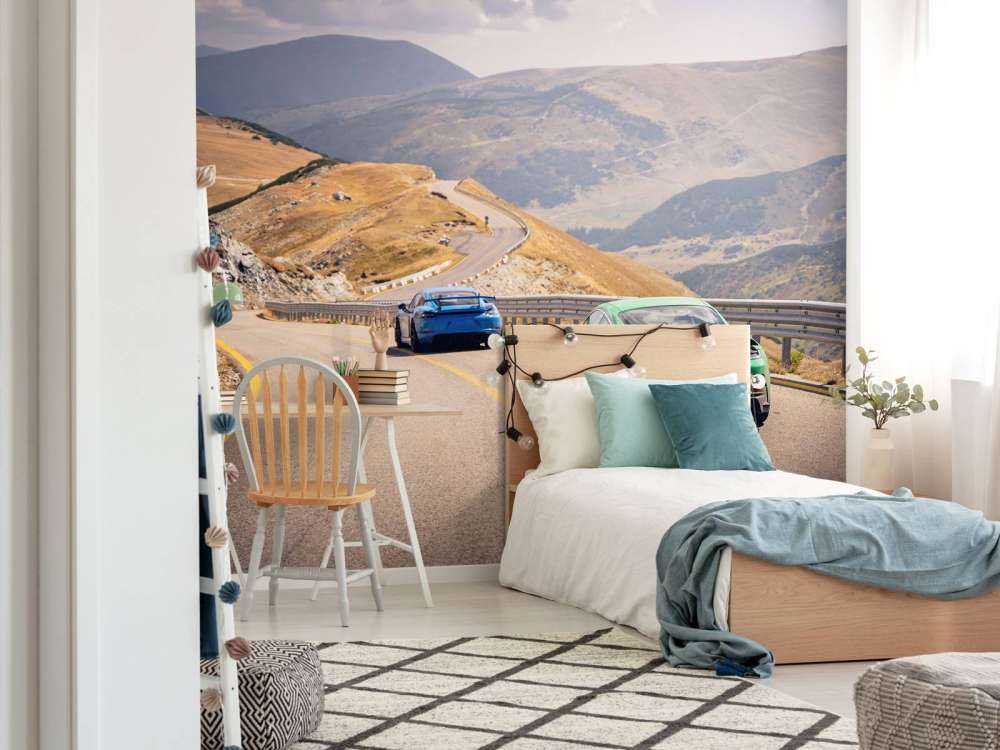 Winding route through the mountains