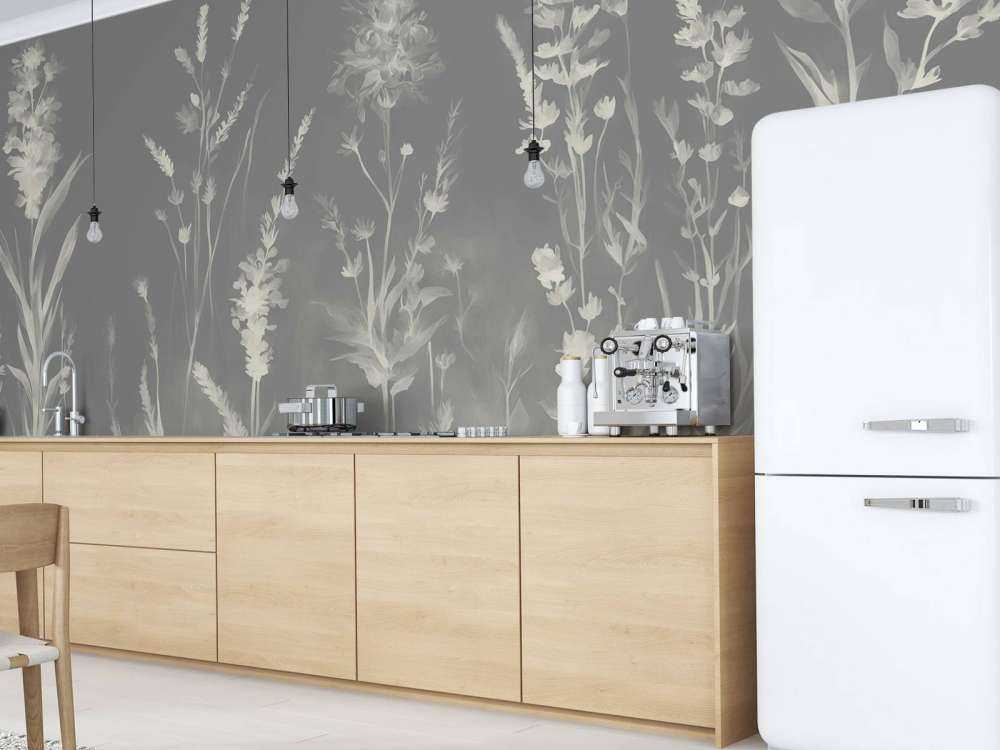 Lavender Glade Seamless Silver Gray