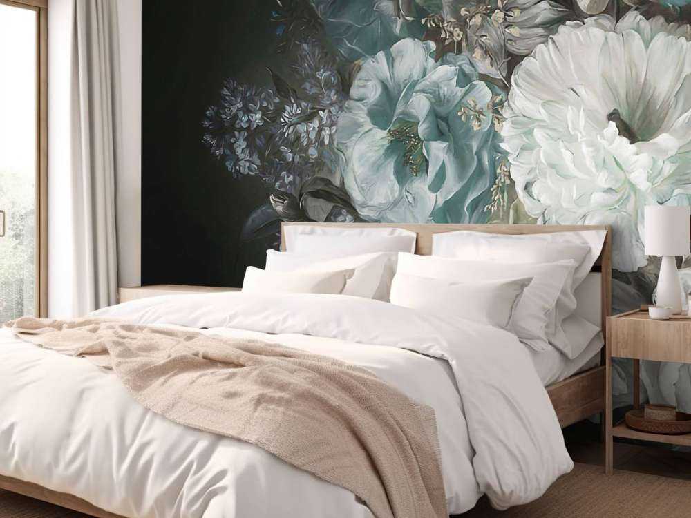 Bouquet with lilac blue