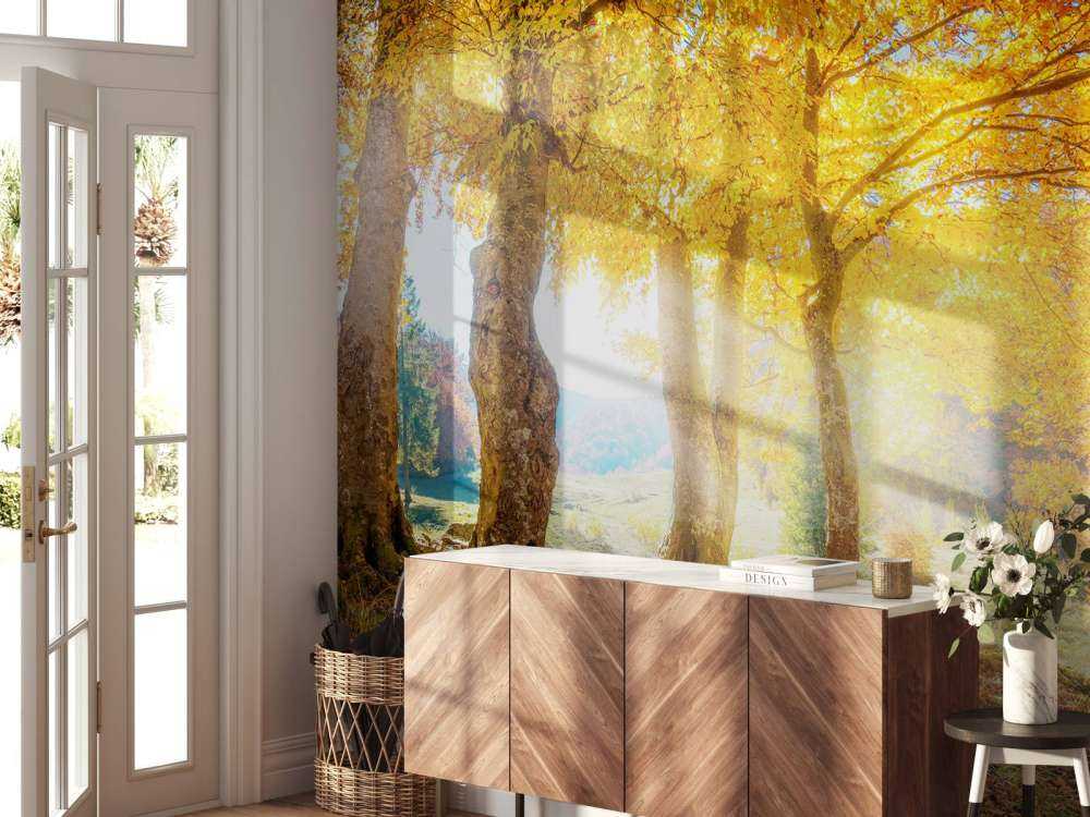 Warm autumn landscape