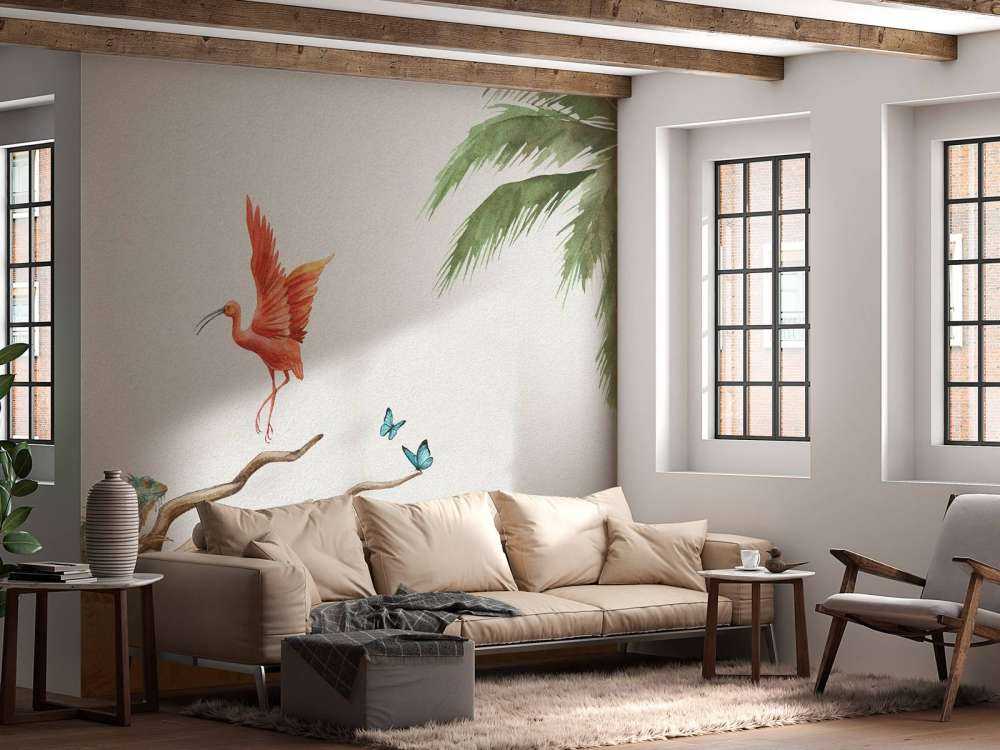 Branch with jungle animals