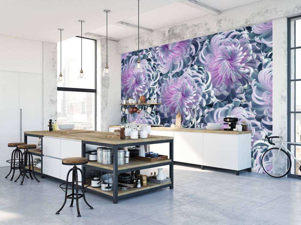 Roze chrysanthemum bloemen design