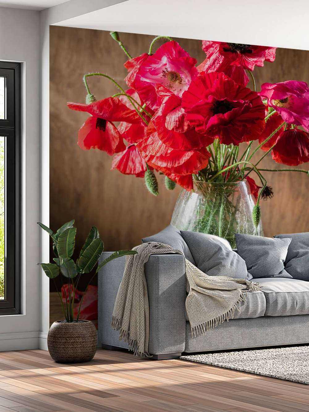 Poppies in a vase