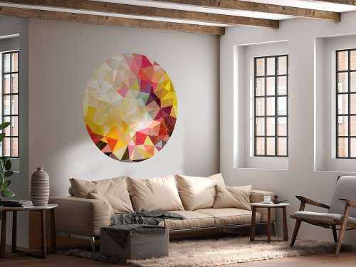 Print of colorful triangles