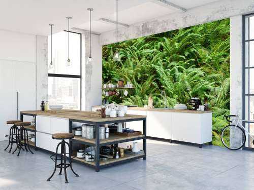 Green ferns