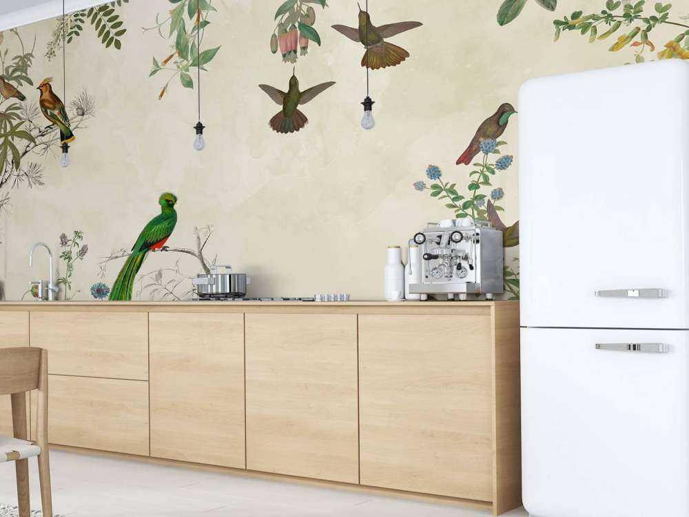 Fields of Colorful Birds