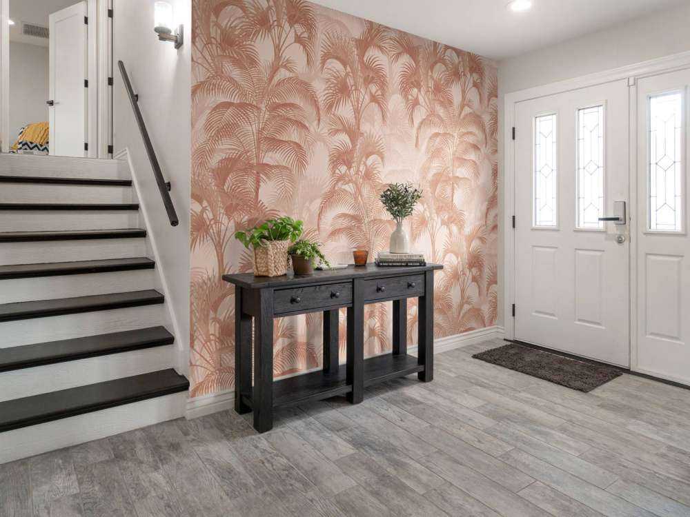 Tropical Vintage Palms - terracotta